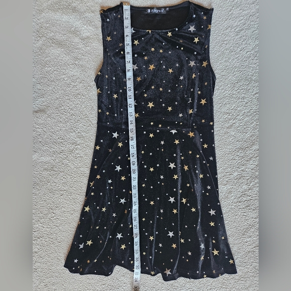 Allegra K Gold & Silver Stars Dress S - Picture 4 of 13